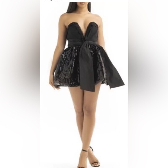 NWT Nichole Lynel The Label Bodysuit In Black - Picture 2 of 12